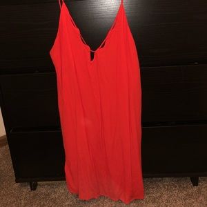 Red/orange dress